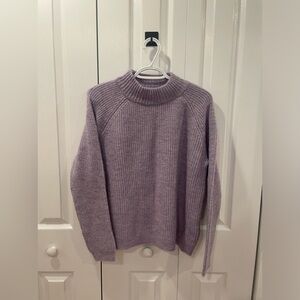 purple sweater